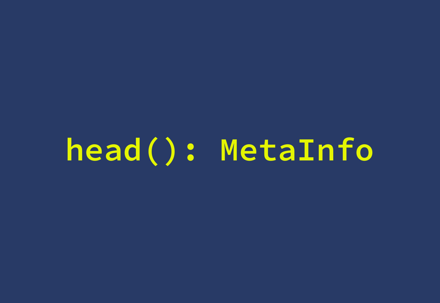 Image describing  'Typing the Nuxt head() method'
